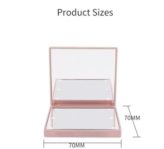 Small mirror with 6 lights inside